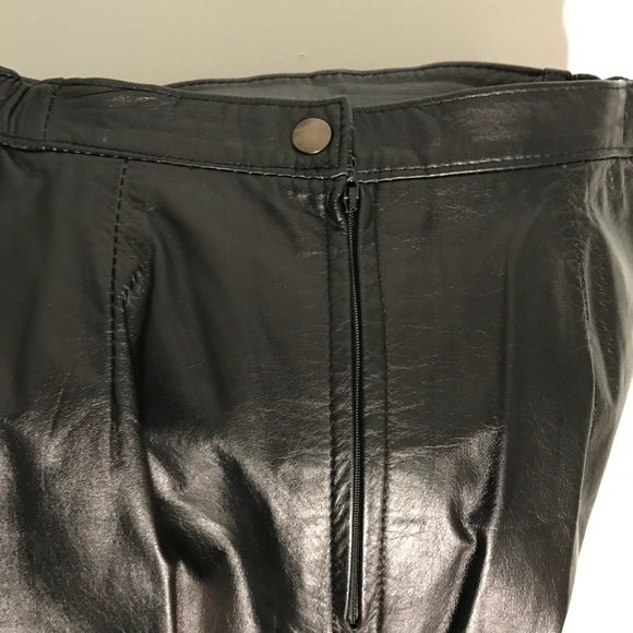 1980’s vintage Impromptu real leather pencil skirt - Picture 5 of 7